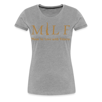 Frauen Premium T-Shirt - Grau meliert