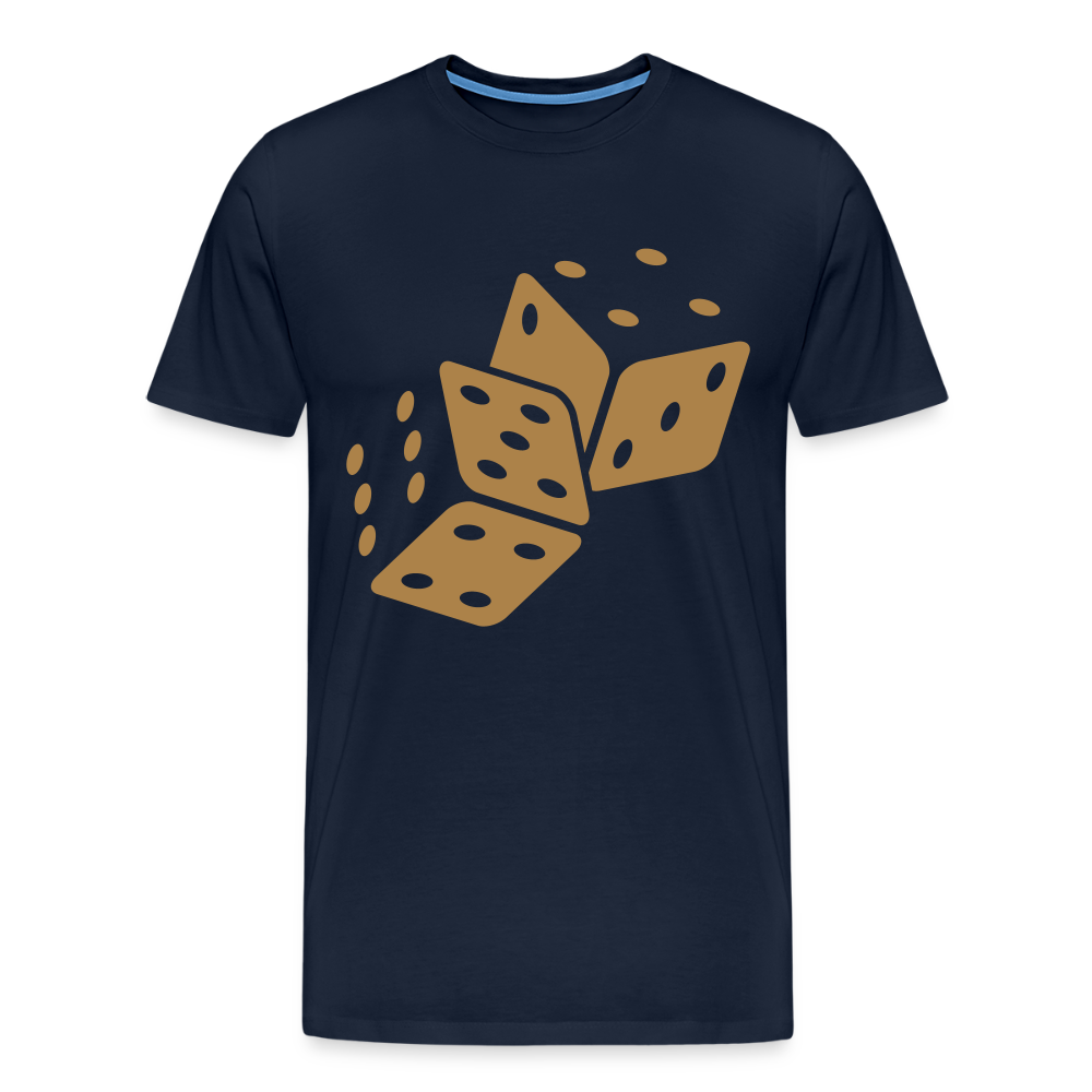 Würfel Männer Premium T-Shirt - Navy