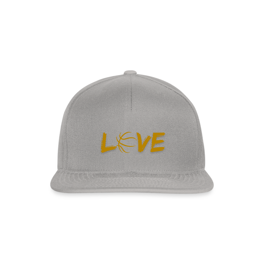 Basketball LOVE Snapback Cap - Graphit/Graphit