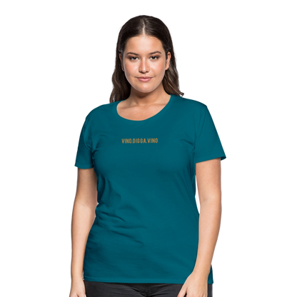 Vino.Digga.Vino Frauen Premium T-Shirt - Divablau