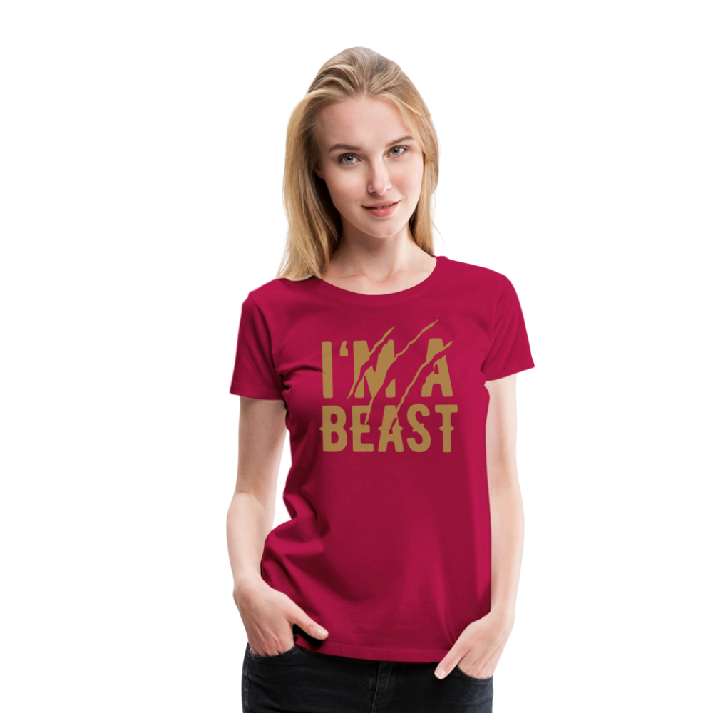 Frauen Premium T-Shirt - dunkles Pink