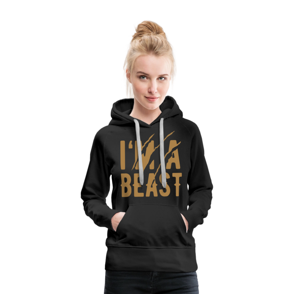 Frauen Premium Hoodie - Schwarz