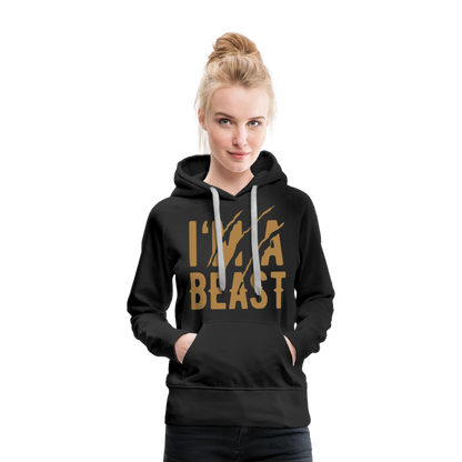 Frauen Premium Hoodie - Schwarz