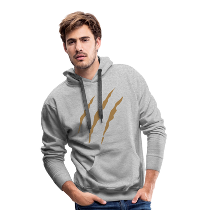 Männer Premium Hoodie - Grau meliert