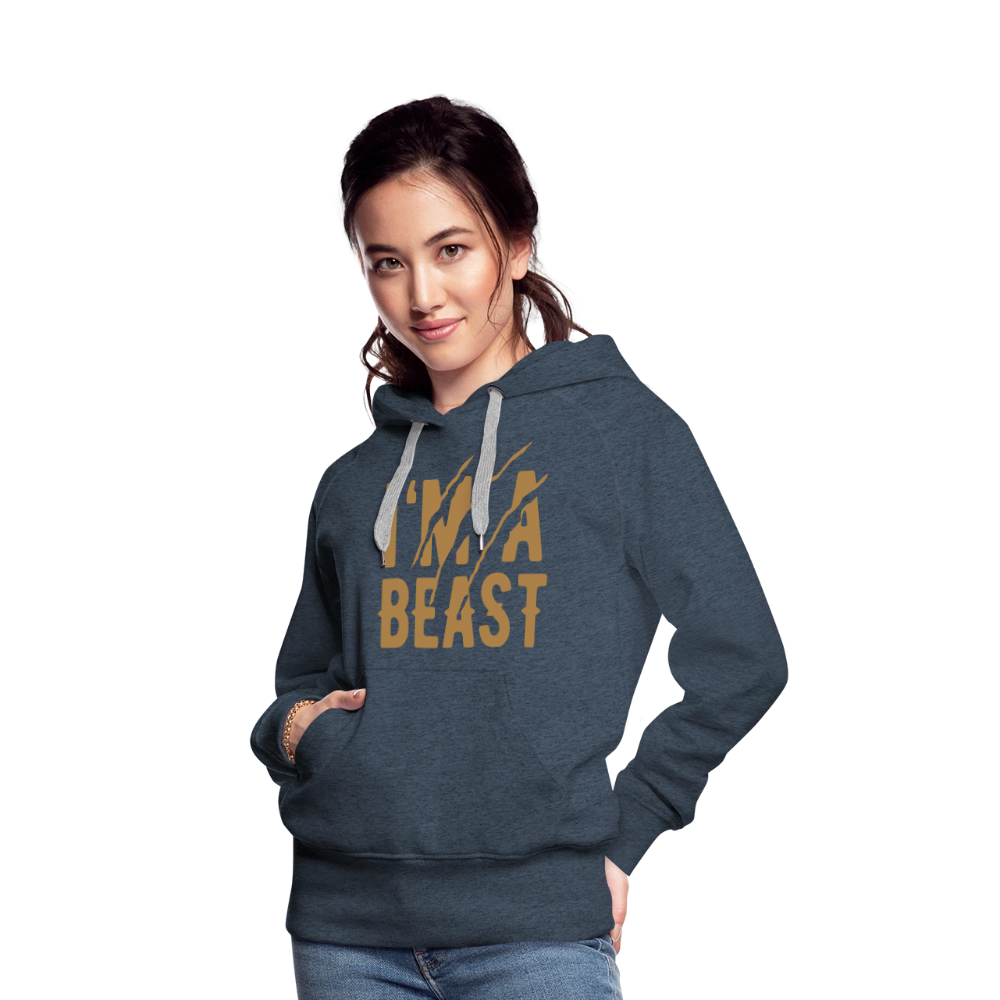 Frauen Premium Hoodie - Jeansblau