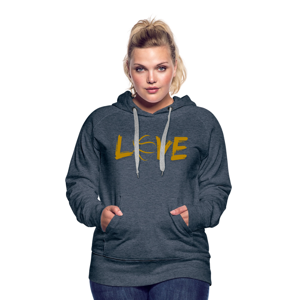 Frauen Premium Hoodie - Jeansblau