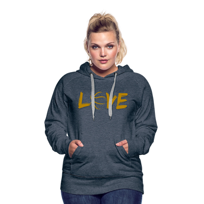 Frauen Premium Hoodie - Jeansblau
