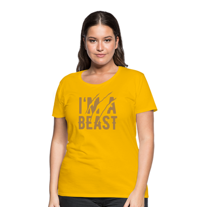 Frauen Premium T-Shirt - Sonnengelb