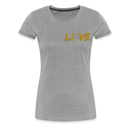 Frauen Premium T-Shirt - Grau meliert