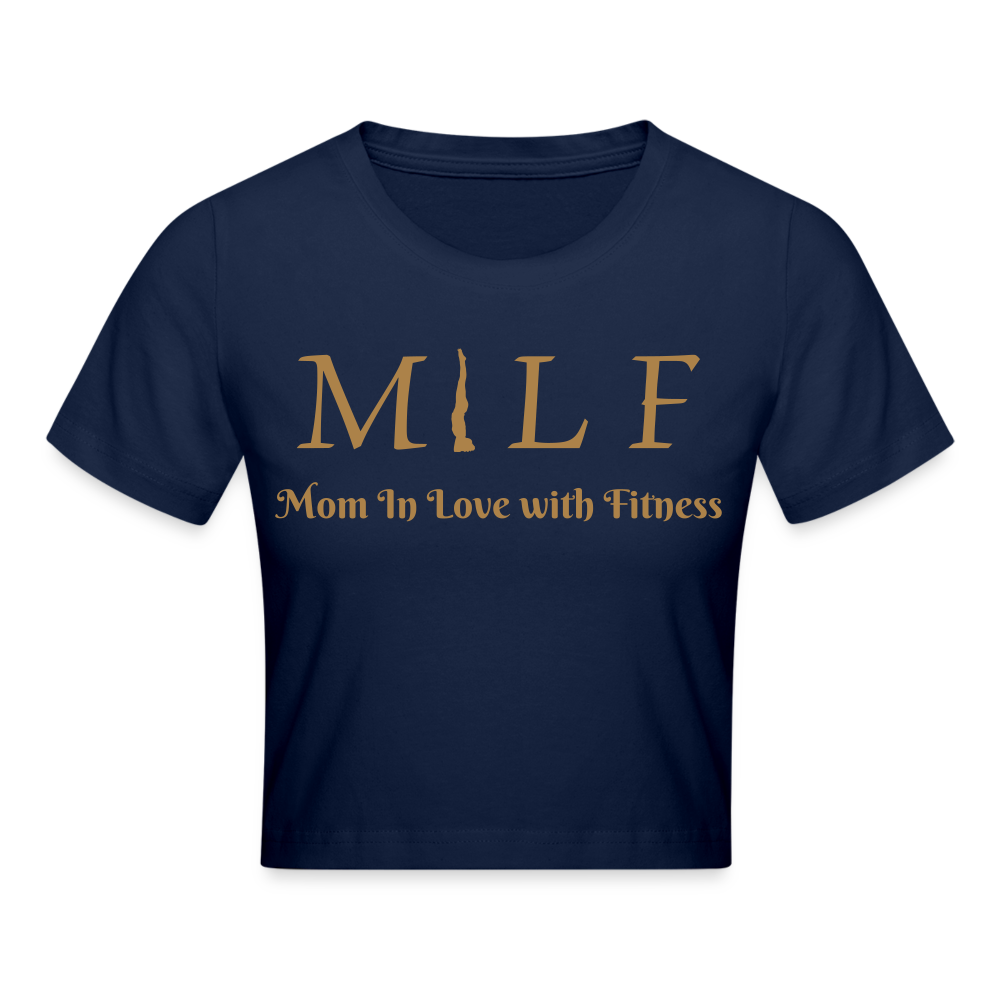 Cropped T-Shirt - Light Navy