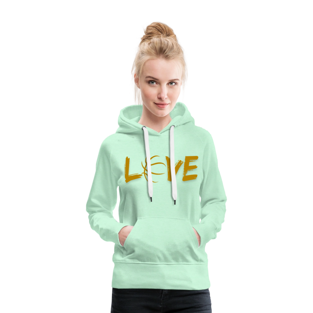 Frauen Premium Hoodie - helles Mintgrün