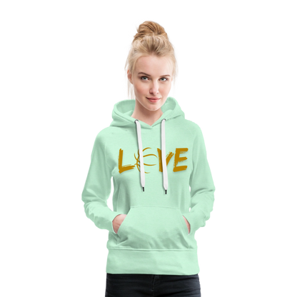 Frauen Premium Hoodie - helles Mintgrün