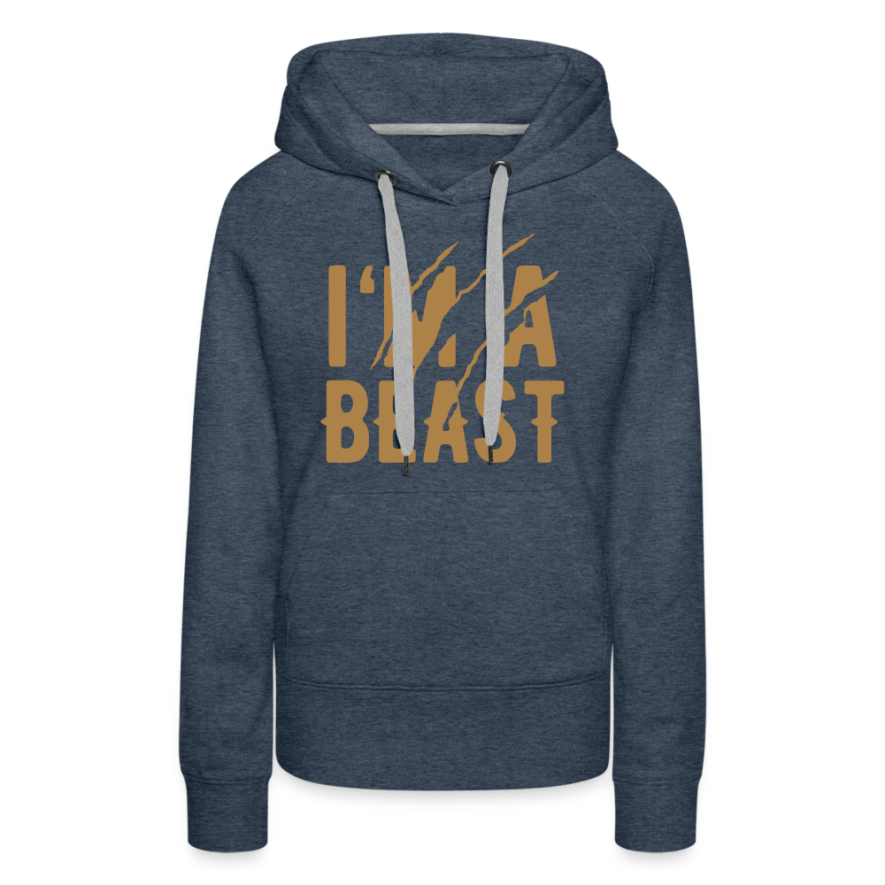Frauen Premium Hoodie - Jeansblau