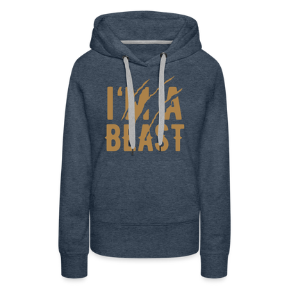 Frauen Premium Hoodie - Jeansblau