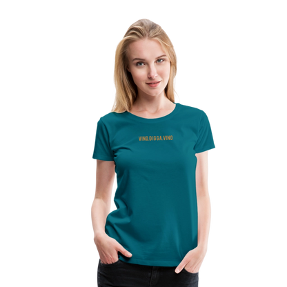 Vino.Digga.Vino Frauen Premium T-Shirt - Divablau