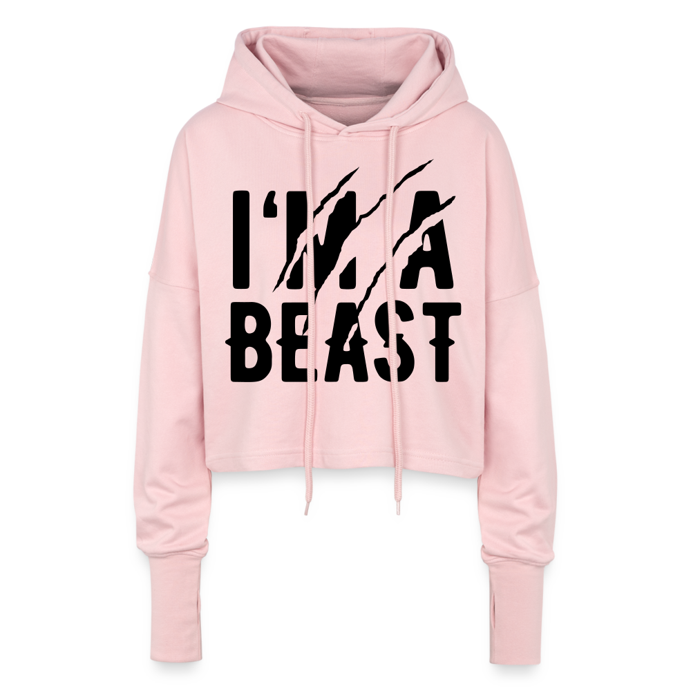 Cropped Frauen Hoodie - Hellrosa