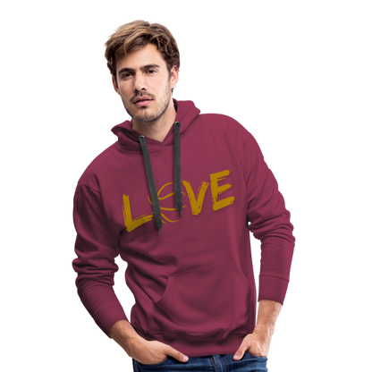 Männer Premium Hoodie - Bordeaux