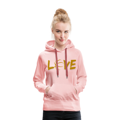 Frauen Premium Hoodie - Kristallrosa