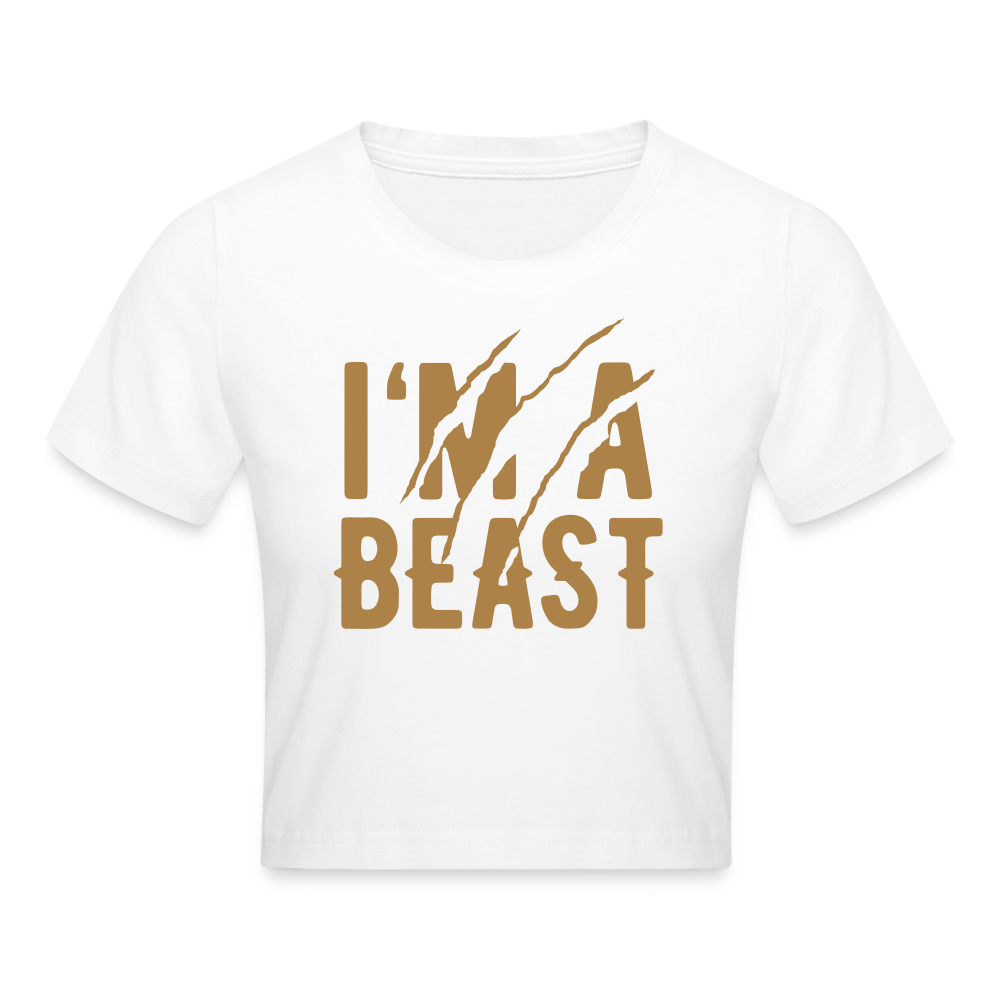 Cropped T-Shirt - Weiß