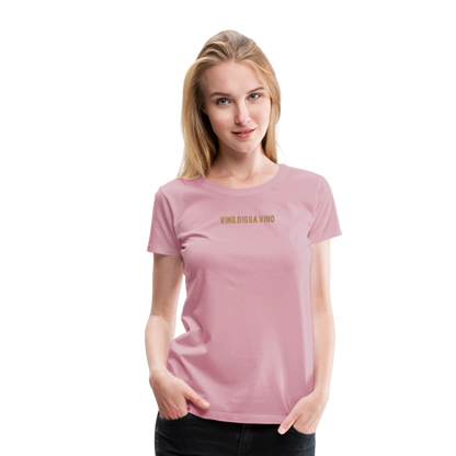 Vino.Digga.Vino Frauen Premium T-Shirt - Hellrosa