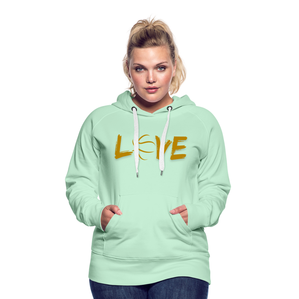 Frauen Premium Hoodie - helles Mintgrün