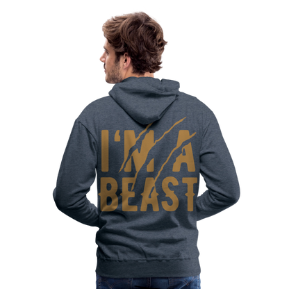 Männer Premium Hoodie - Jeansblau