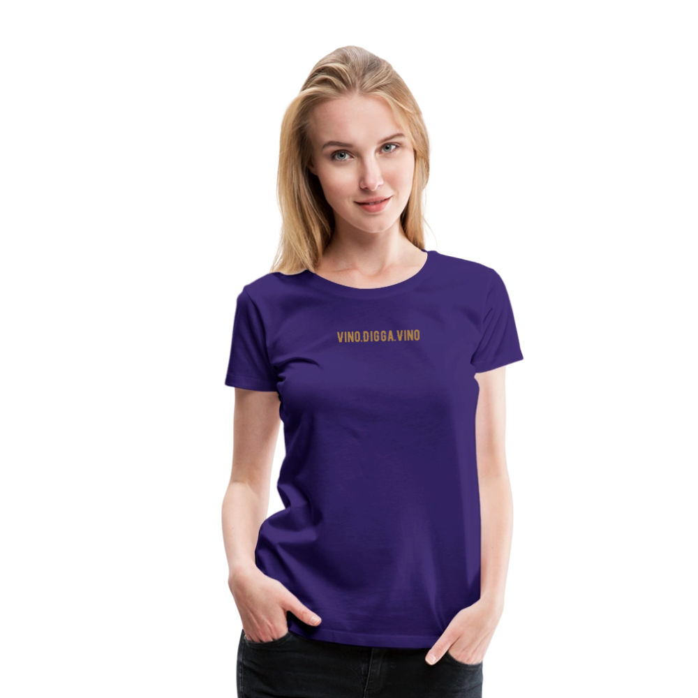 Vino.Digga.Vino Frauen Premium T-Shirt - Lila