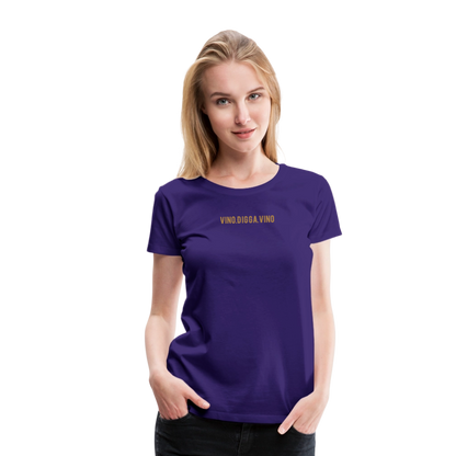 Vino.Digga.Vino Frauen Premium T-Shirt - Lila