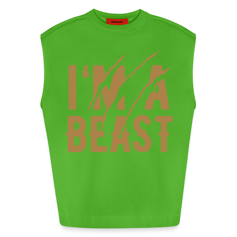 Heavyweight Oversized Organic Tank Top Made in EU - Apple Neon