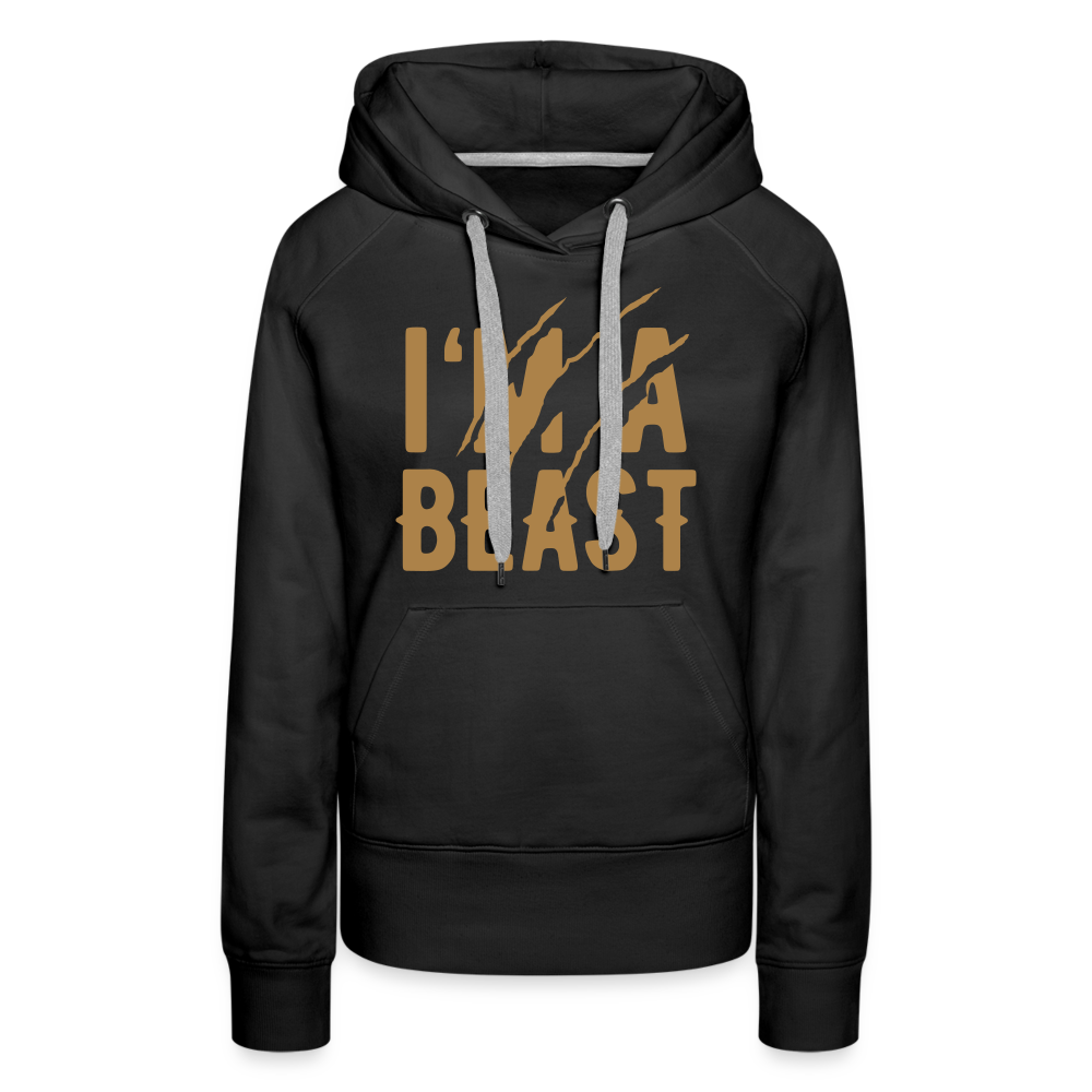 Frauen Premium Hoodie - Schwarz