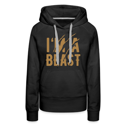 Frauen Premium Hoodie - Schwarz