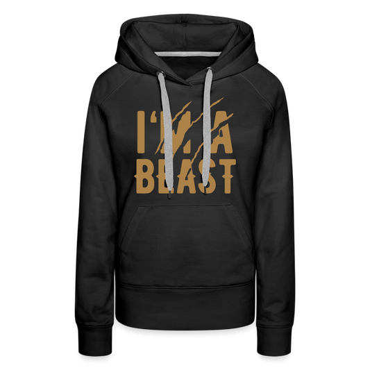Frauen Premium Hoodie - Schwarz