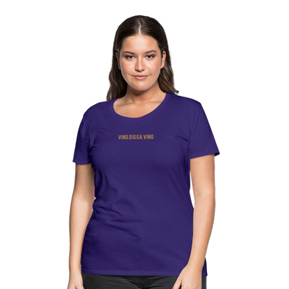 Vino.Digga.Vino Frauen Premium T-Shirt - Lila
