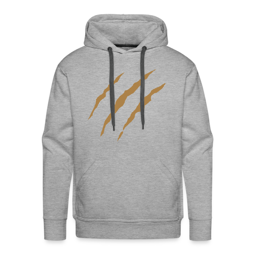 Männer Premium Hoodie - Grau meliert