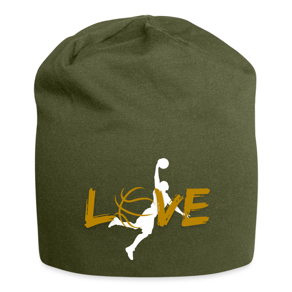 Basketball Love Jersey-Beanie - Olive