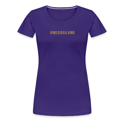 Vino.Digga.Vino Frauen Premium T-Shirt - Lila