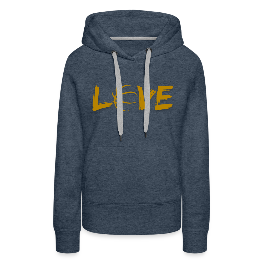 Frauen Premium Hoodie - Jeansblau