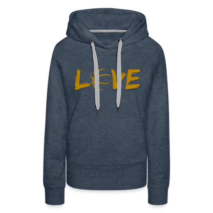 Frauen Premium Hoodie - Jeansblau