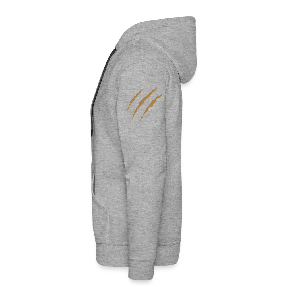 Männer Premium Hoodie - Grau meliert