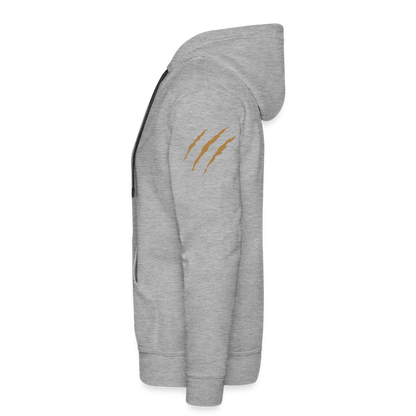 Männer Premium Hoodie - Grau meliert