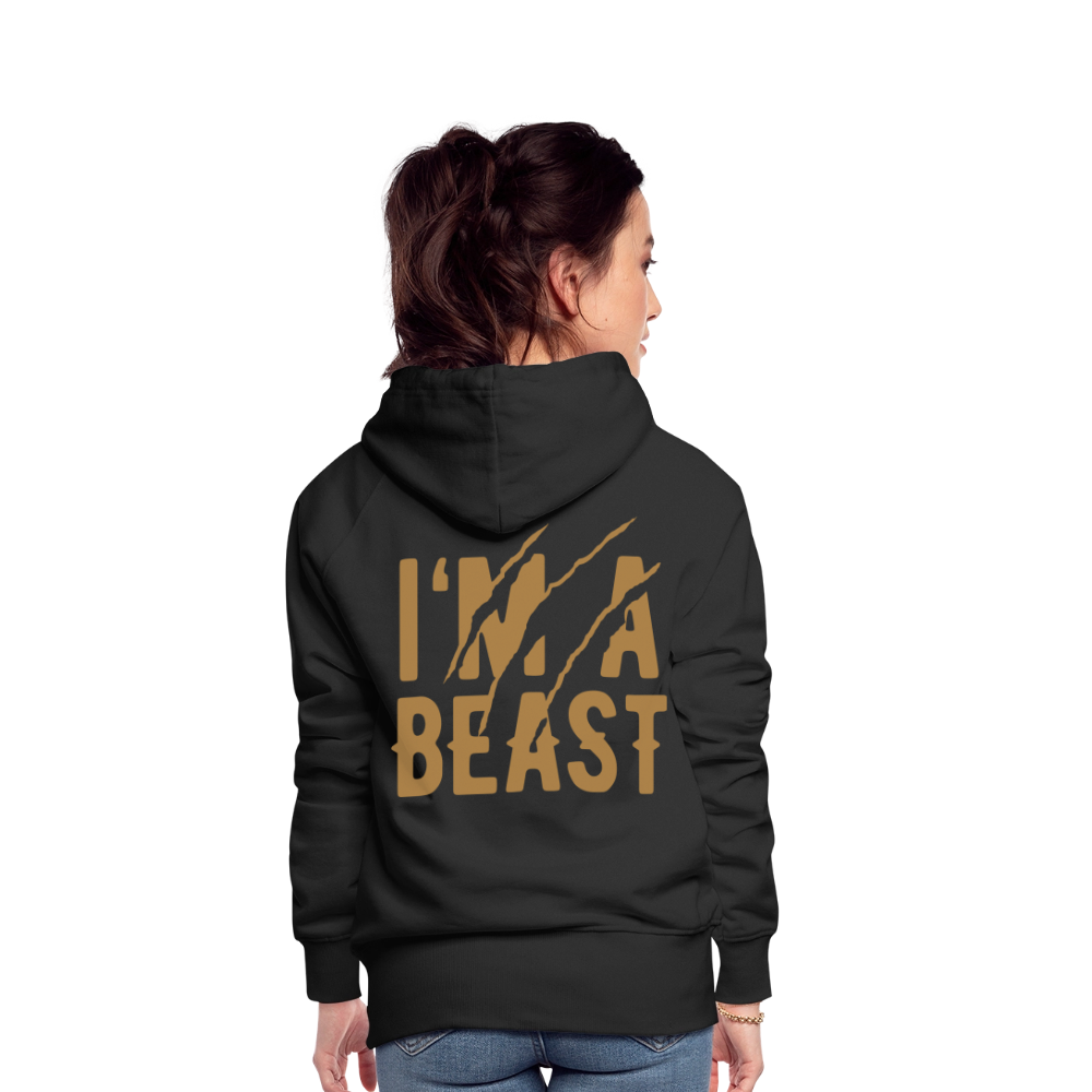 Frauen Premium Hoodie - Schwarz