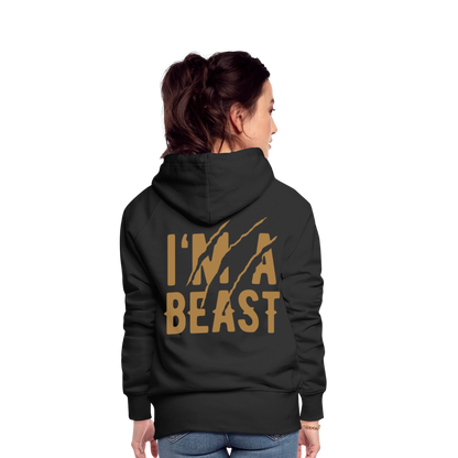 Frauen Premium Hoodie - Schwarz