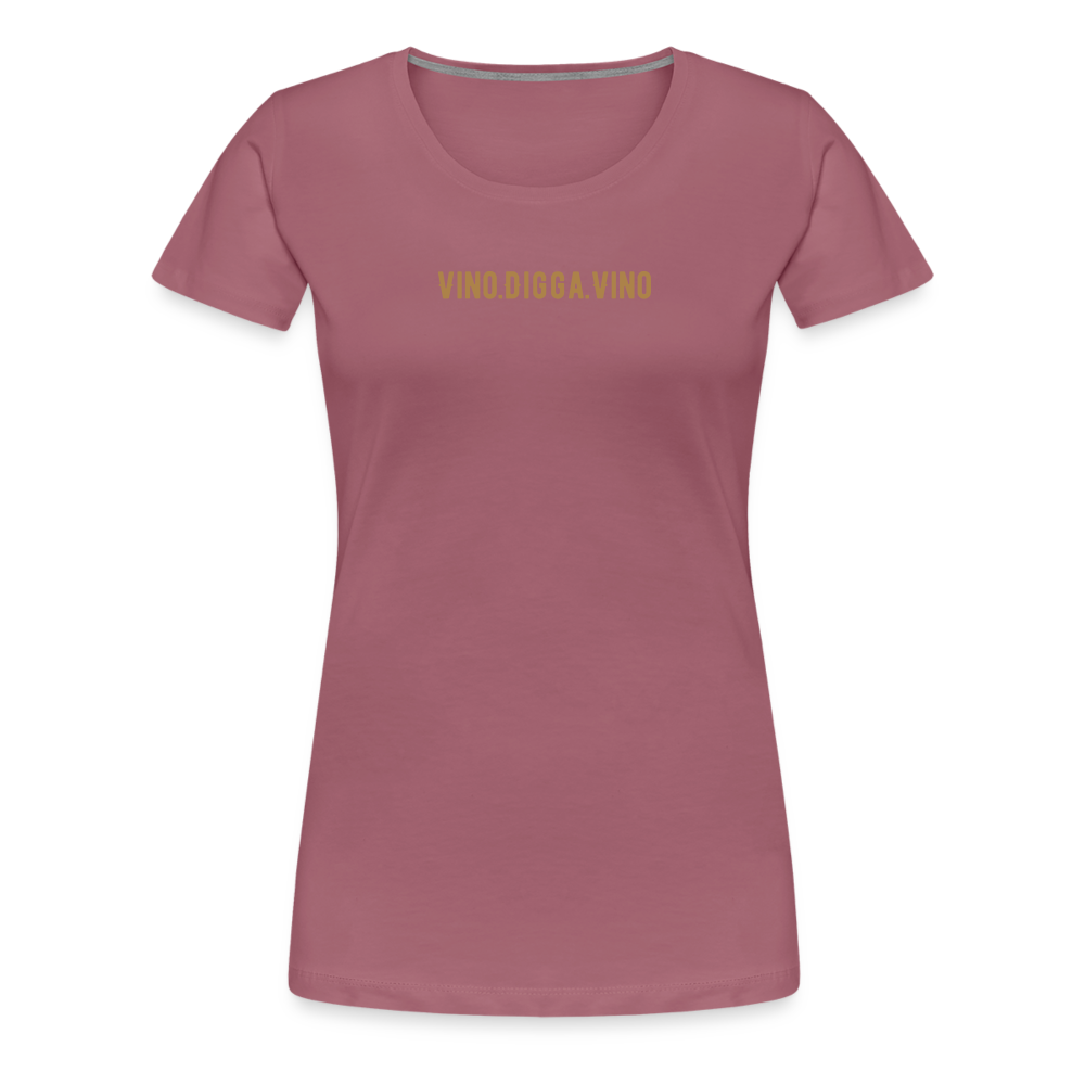 Vino.Digga.Vino Frauen Premium T-Shirt - Malve