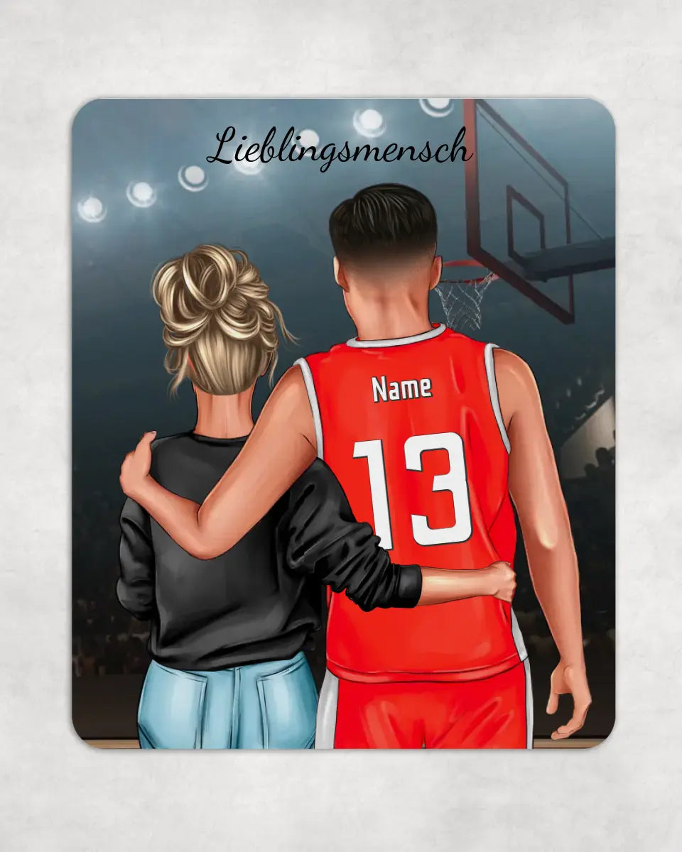 Personalisiertes Mauspad Basketball