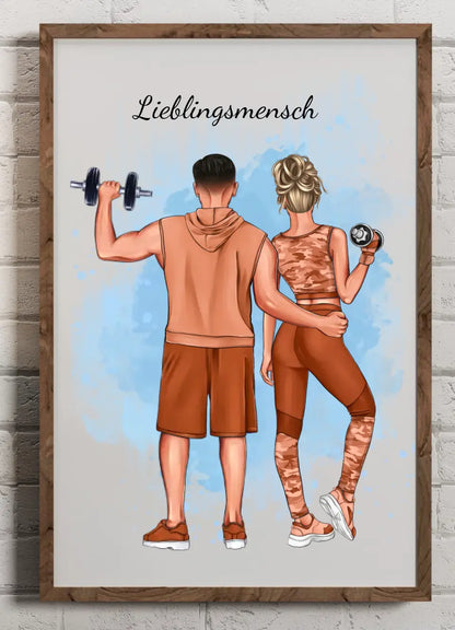 Personalisiertes Gym Buddy Poster