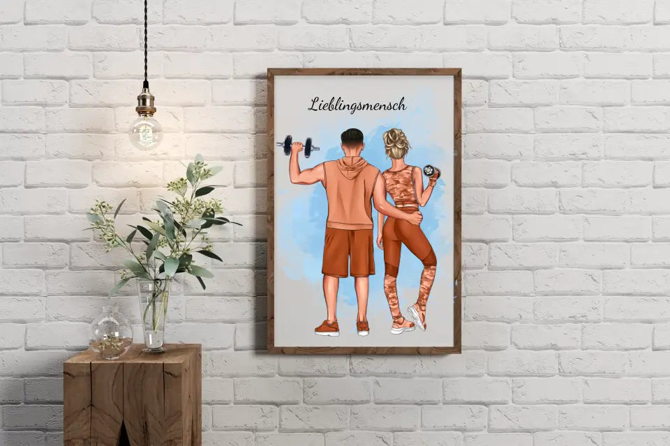 Personalisiertes Gym Buddy Poster