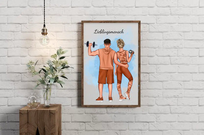 Personalisiertes Gym Buddy Poster