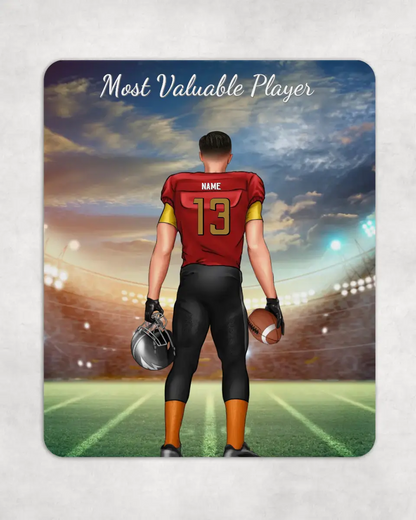 Personalisiertes Mauspad Footballspieler