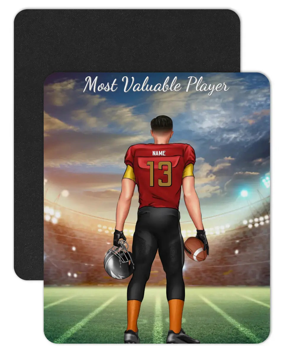 Personalisiertes Mauspad Footballspieler