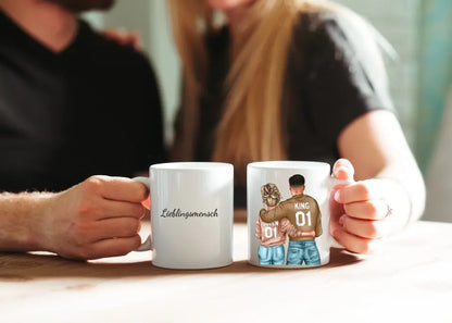 Personalisiertes Paar - King/Queen Tasse